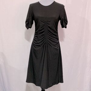 🍁10 SALE🍁 TOPSHOP dress scoop neck ruching detail sides & sleeves knit  sz 6